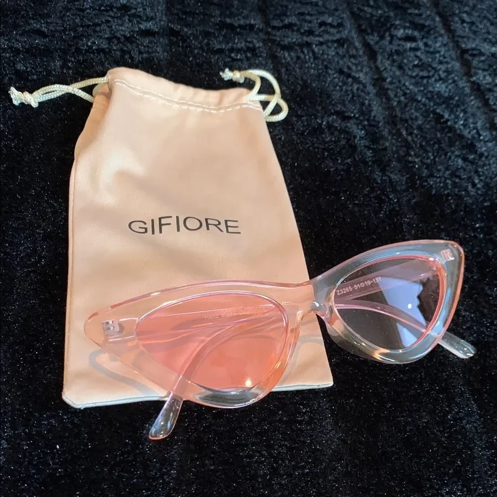 Gifiore Retro Cateye Pink Cat-Eye Sunglasses